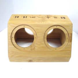木制品工厂水性喷漆木头加工木质音箱外壳定制竹子蓝牙音箱外壳